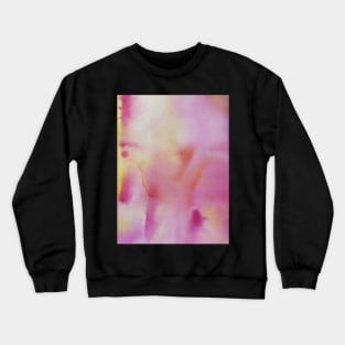 Pink and Yellow Watercolour Painting Crewneck Sweatshirt